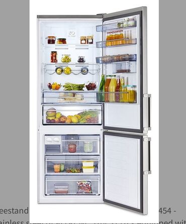 Refrigerators: Side-By-Side Beko, color - Grey, New
