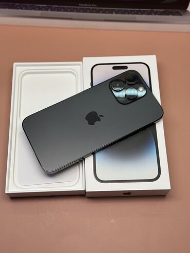 Apple iPhone: IPhone 14 Pro Max, Б/у, 256 ГБ, Черный, Зарядное устройство, Защитное стекло, Чехол, В рассрочку, 85 % — 10