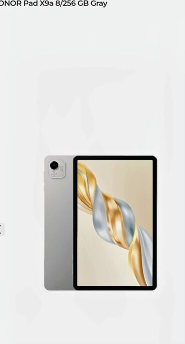 Фото и видеокамеры: HONOR Pad X9 planşet – Boz (Gray), 8 GB RAM / 256 GB yaddaş