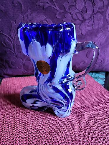 Ostali kućni dekor: Cizma,vaza nova murano,usnama duvano staklo iz 70,80ih. god — 17