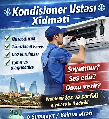 gəncə kondisioner ustası: Kondisioner ustası xidməti Peşəkar xidmətlər: - Quraşdırma - — 1