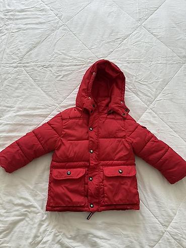 air 11: Детская зимняя куртка Moncler, красная. - Теплая стеганая модель с — 1