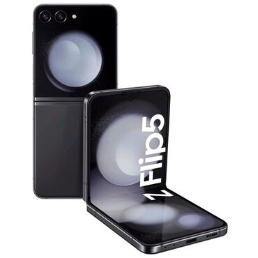 старые кнопочные телефоны: Samsung Galaxy Z Flip 5, Б/у, 256 ГБ, цвет - Черный, 1 SIM, 2 SIM
