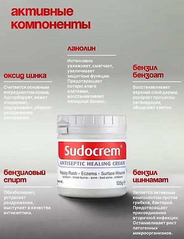 ожог: Sudocrem Antiseptic Healing Cream — антисептический заживляющий крем — 1