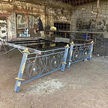 Изготовление перил: Изготовление перил Материал: Кованное железо, Наружные, Бесплатный замер — 81