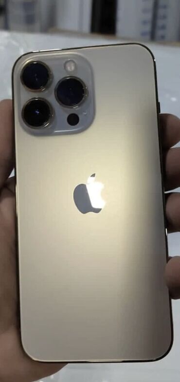 telefon alfon: IPhone 13 Pro, 128 ГБ, Золотой, Отпечаток пальца, Face ID, С документами