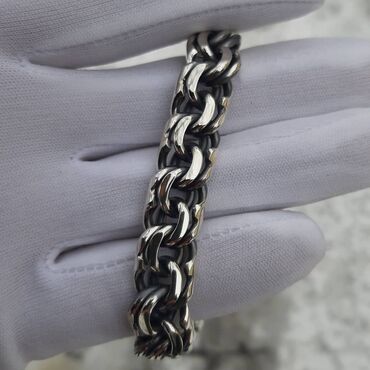 Серебряные цепочки: Серебряная цепь "Император" вес 120 гр 60 см Ручная работа Серебро 925 — 13