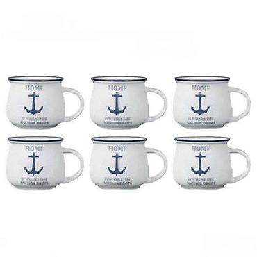 cajnik sa cediljkom: Set šoljica BR-964 6/1 NOVO. Opis proizvoda: Zapremina: 350 ml, Set — 1