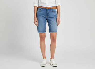 hm krótkie spodenki dzins low waist: H&M, Szorty damskie, rozmiar L