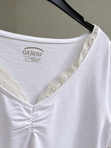 vero moda: Белая женская футболка Oxbow Размер m, Франция - Цвет: белый - Размер — 3