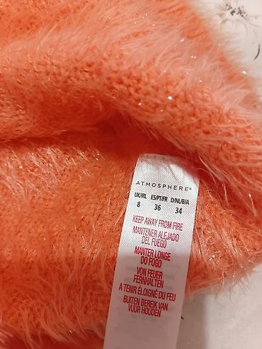 Džemperi, kardigani: Džemper Atmosphere – narandžasti, „fuzzy“/dlakasti, sa diskretnim — 5