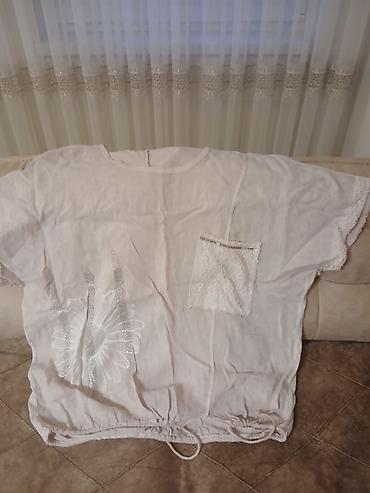 Tunika prelepa puder boja od lana fakticki nova br xxl na lalafo.rs — 1 Tunika prelepa puder boja od lana fakticki nova br xxl — 1