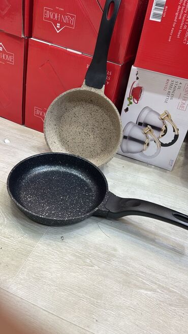 Tava-qazan dəstləri: Qazan, rəng - Boz, Qranit, Türkiyə — 4