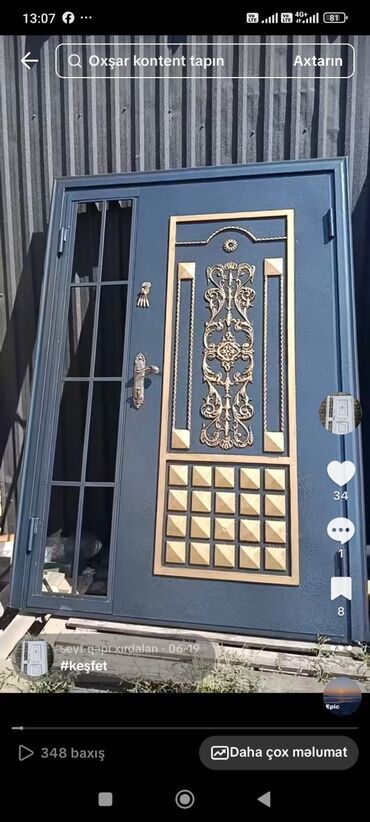 Giriş qapıları: Mənzil üçün Yeni Giriş qapısı Çərçivə ilə, Zəmanətli, Ödənişli quraşdırma, Ödənişli çatdırılma — 36