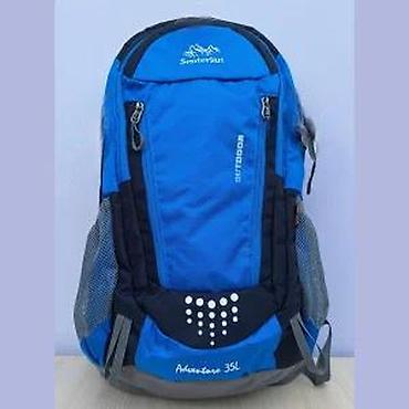 Sportske torbe i rančevi: Planinarski ranac Senterlan Adventure 35L – plavo/crni - Zapremina — 11