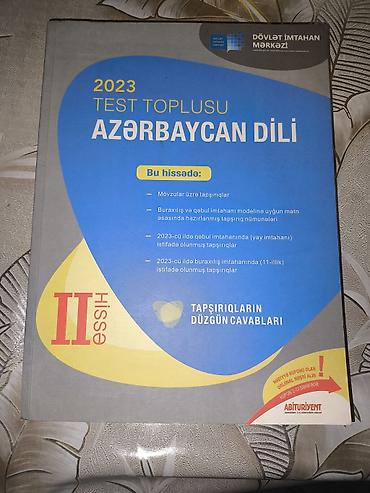 Testlər: Azərbaycan dili Testlər 11-ci sinif, DİM, 2-ci hissə, 2023 il — 1