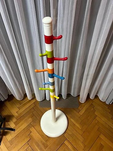 Ostali dečiji nameštaj: Dečji samostojeći čiviluk sa kružnom bazom - Stabilna teška baza od — 4