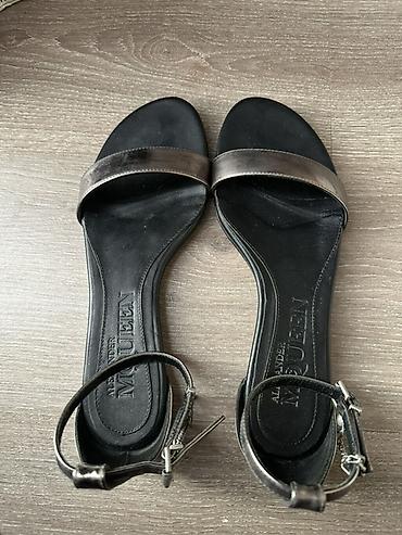 кроксы маквин: Босоножки, 37, Alexander McQueen, Б/у, цвет - Серый — 1