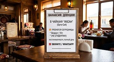 чай хана: 📢 ВАКАНСИЯ в чайхану «Ихсан» В чайхану «Ихсан» ( Орто-Сай рынок) — 1