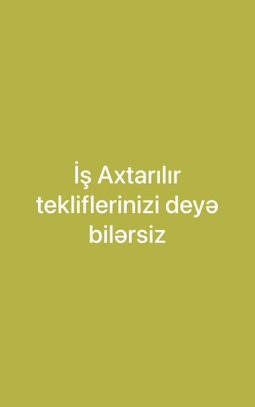 muhasib işi axtarıram: Xidmət: İş axtarılır Məzmun: “İş axtarılır, təkliflərinizi deyə