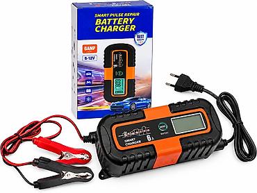 kompressor 100 liter: Zaryatka aparatı 🔋 Smart 6A Akumulyator Zaryad Aparatı – 6V/12V SMART — 2