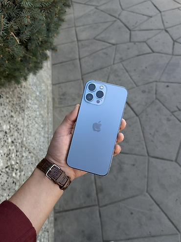 Уюлдук телефондор жана аксессуарлар: IPhone 13 Pro Max, Колдонулган, 128 ГБ, Sierra Blue, Заряддоочу түзүлүш, Коргоочу айнек, Каптама, Бөлүп төлөө менен, 90 % — 7