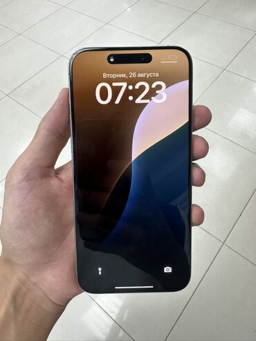 макбук про м2: IPhone 15 Pro Max, Колдонулган, 256 ГБ, Natural Titanium, 91 %