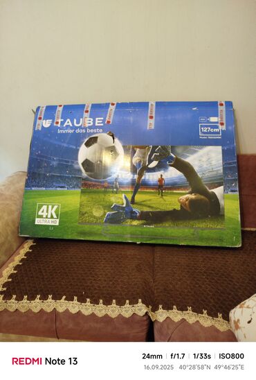 Компьютеры, ноутбуки и планшеты: TAUBE 50" 4K Ultra HD Televizor - Ekran ölçüsü: 127 sm (50") -
