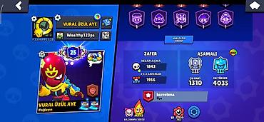 Brawl Stars hesabı – “VURAL ÜZÜL AYE” (Wealthy123ps) - Profil
