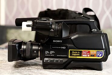 Videoaparatlar: Peşəkar videoçəkiliş dəsti - Sony videokamera: üstündə istiqamətli — 10