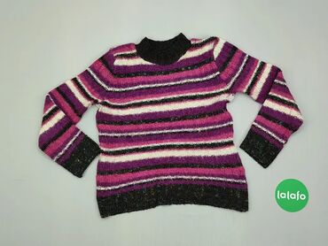 Sweter S (EU 36), stan - Dobry, wzór - Linia, kolor - Różowy