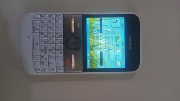 iwlenmiw telefonlarin satisi: Nokia E5, < 2 GB Memory Capacity, rəng - Ağ, Düyməli
