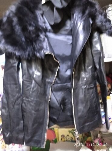 nwork черный тмин цена: Кожаная куртка, S (EU 36)