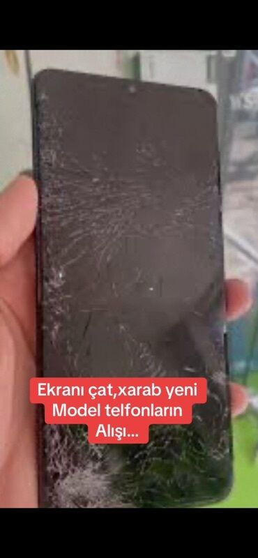 Çəngəllər: Xidmət: Tam işlək və ua Ekranı çatlamış,nasaz yeni model telefonların