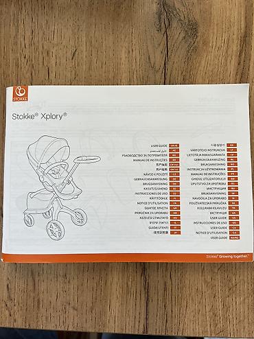 foo foo: Коляска, Stokke, цвет - Голубой, Б/у — 10