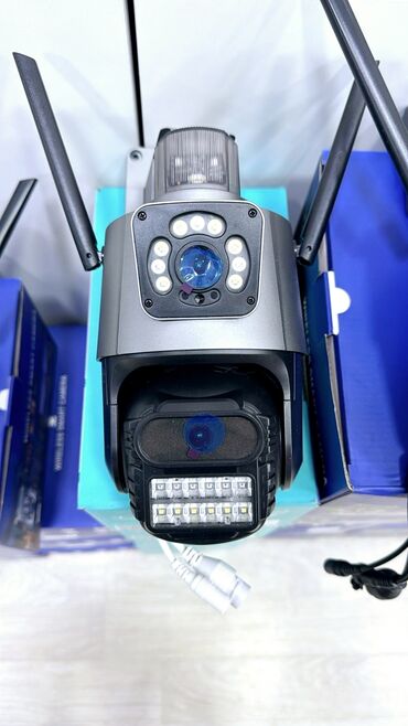 kamera aparat: Simsiz Wifi ptz 2 kamera 360° 8mp/4K Çöl səraiti ücün matorlu 2