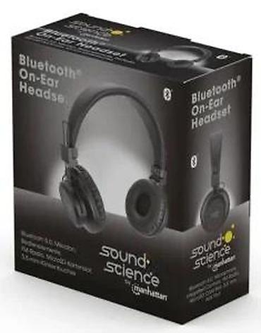 Slušalice: Bežične Bluetooth slušalice – crne, sklopive, preko uha - — 5