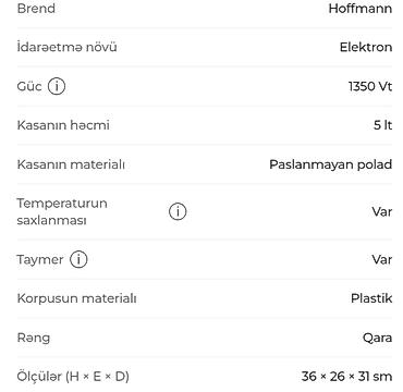 Fritozlar: Fritoz Hoffmann, Yağsız l, Yeni — 5