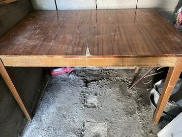 ножки для чугунной ванны: Кухонный стол, Б/у, Прямоугольный, Нераскладной, Дерево