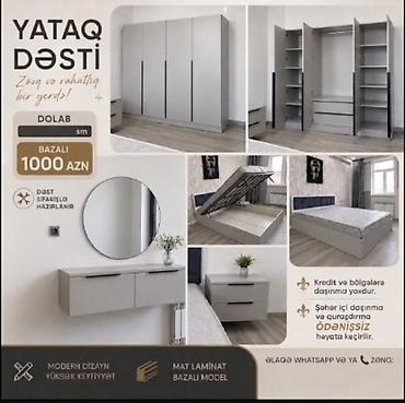 Yataq Dəsti – zövqlü və rahat seçim Komplekt: - 4 qapılı geniş dolab lalafo.az -da Yataq Dəsti – zövqlü və rahat seçim Komplekt: - 4 qapılı geniş dolab