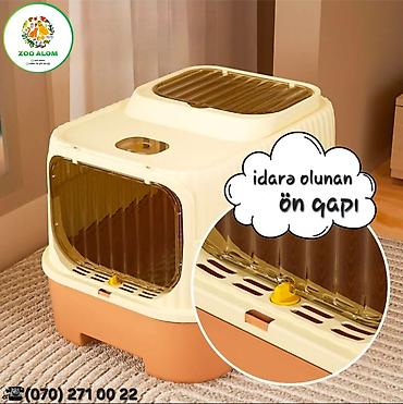 Зоотовары: Məhsul: İki funksiyalı BioTualet – pişiklər üçün qapalı qum qutusu — 4