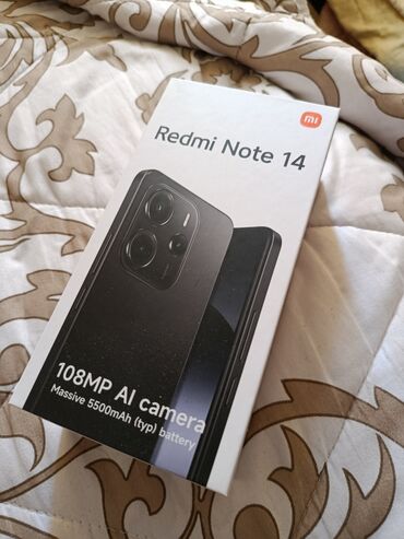 Redmi: Redmi, Redmi Note 14, Новый, 128 ГБ, цвет - Черный, 1 SIM, 2 SIM