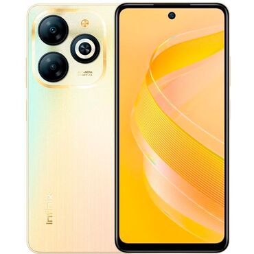 Infinix: Infinix Hot 8, Б/у, 128 ГБ, цвет - Бежевый, 1 SIM, 2 SIM, eSIM