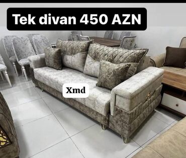 otaq qapları: Mebel məhsulları 1) Tek divan – 450 AZN - Zərif qarışıq boz rəng