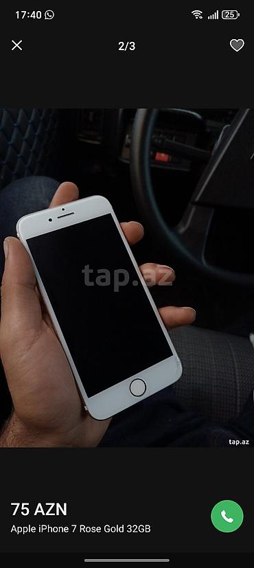 iphone 7 satisi: IPhone 7, 32 GB, Rose Gold, Barmaq izi — 3