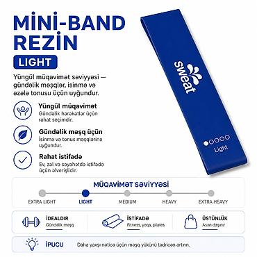 Espanderlər: №: 5967 Məhsulun adı: Fitnes-rezin Sweat Light, rezin, göy Brend — 1