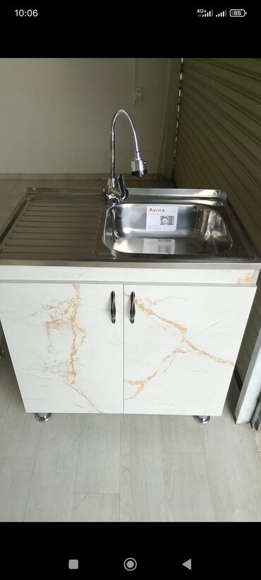 сейф шкаф металлический: Тумба для кухни, Новый, С мойкой, Напольная, Бесплатная доставка, Платная доставка, цвет - Белый