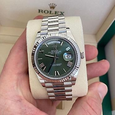 rolex daydate: Rolex Oyster Perpetual Day‑Date kişi qol saatı - Korpus: cilalanmış — 2
