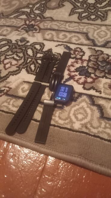 Smart saatlar: Yeni, Smart saat, Sensor ekran, rəng - Qara — 12