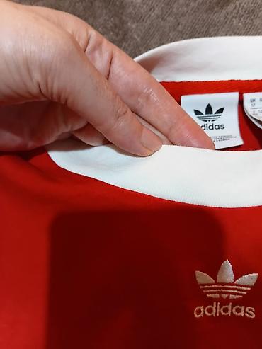 Adidas Crop Top W – ženska majica, model FM3258 - Boja: crvena sa — 5